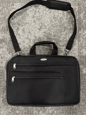 Samsonite Black Large Work Laptop Computer Bag Over Shoulder
